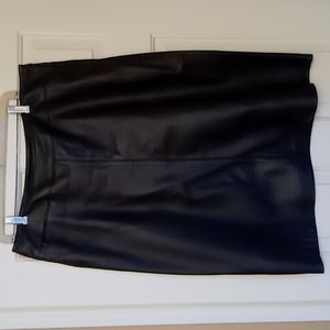 - Black Leather Skirt